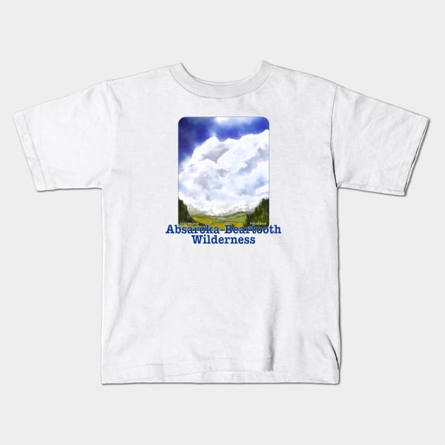 Absaroka-Beartooth Wilderness, Montana/Wyoming Kids T-Shirt by MMcBuck